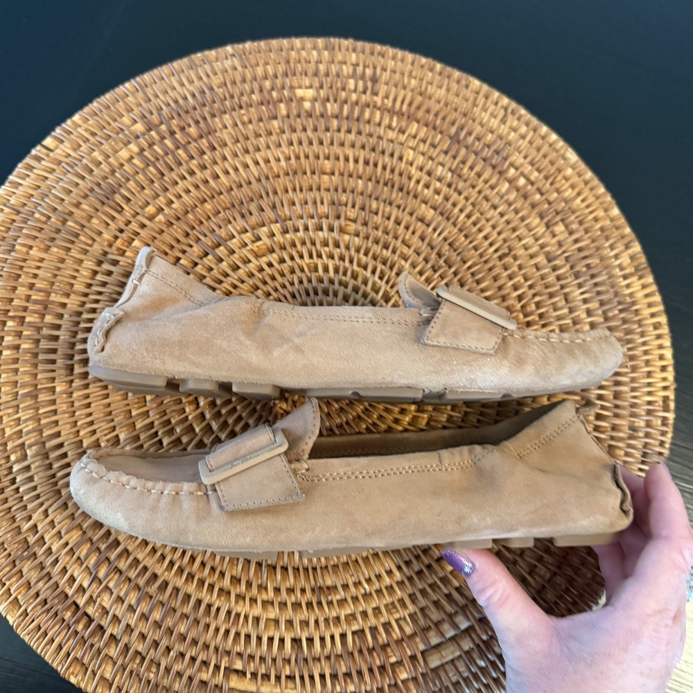Sam Edelman Felicia‎ Tan Suede Buckle Loafers Flats Womens 7.5M - Picture 6 of 7